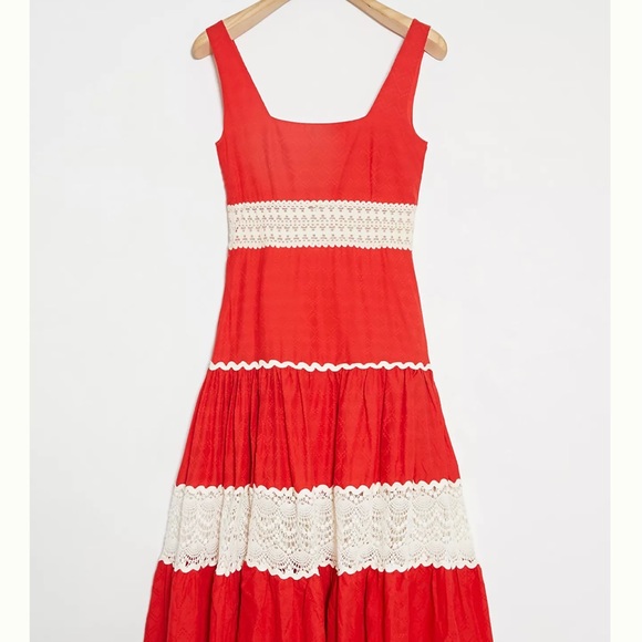 Anthropologie Mynah Design lace details maxi dress - Picture 2 of 6